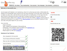 Tablet Screenshot of glucosurfer.org